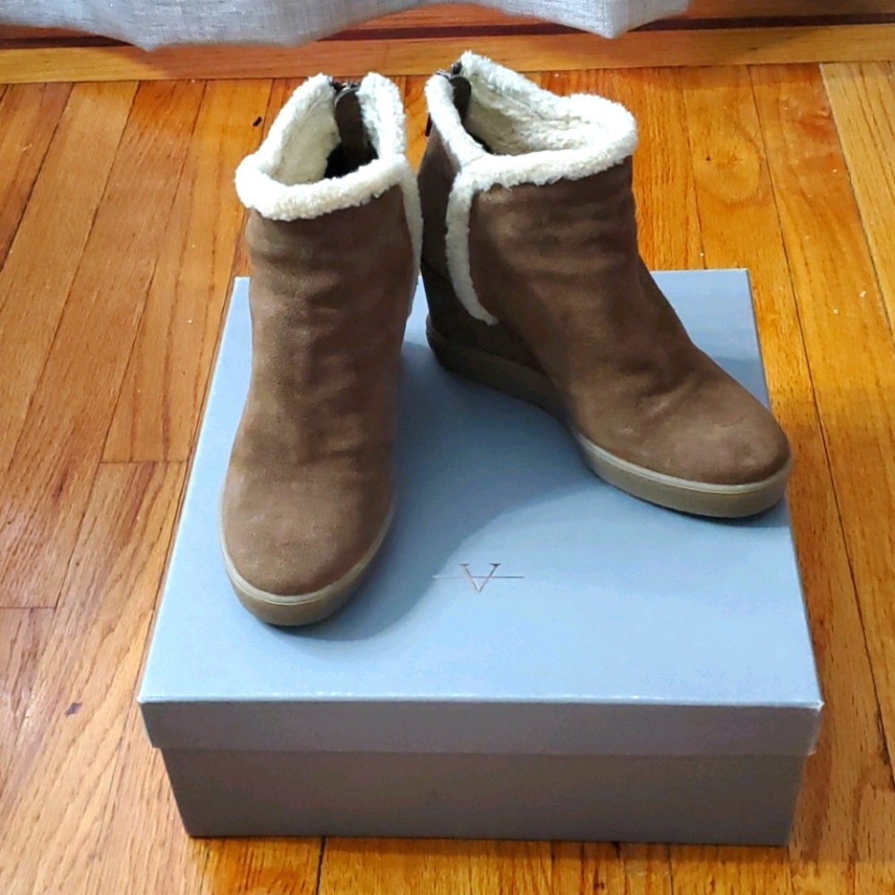 Aquatalia suade booties